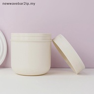 【L&Z】 1pcs 300/400ml Refillable Makeup Remover Jar With Spoon Plastic Empty Makeup Jar Pot Travel Fa