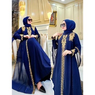 NEW JUBAH ABAYA MUSLIM FASHION NEW ALITURKEY NAVY BLUE/DUSTY PINK HOT ITME