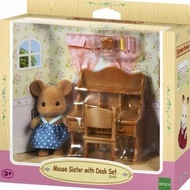 SYLVANIAN FAMILIES Sylvanian Family Mouse Sister With Desk Collection Toys