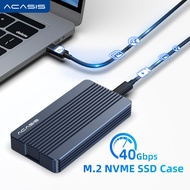 ACASIS USB4  40Gbps M.2 NVME SSD Enclosure Compatible with Thunderbolt 4/3 8TB Aluminum Free Type-C 