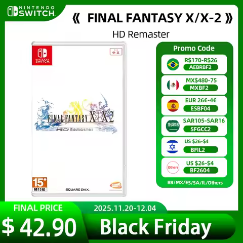 Nintendo Switch Game Deals - FINAL FANTASY X/X-2 HD Remaster - Games Physical Cartridge for Nintendo