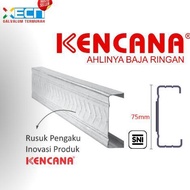 BAJA RINGAN KANAL C/C KENCANA 75x25x0.75mmx6m