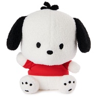 Sanrio Pochacco Plush, Puppy Stuffed Animal for Ages 1 and Up, White/Red, 6”