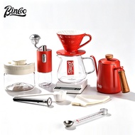 BINCOO Hand Brewing Coffee Set with Manual Coffee Grinder Set Coffee Brewing Equipment Set