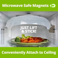 Magnetic Microwave Cover for Food Microwave Splatter Cover Clear Microwave Plate Cover Dish Covers for Microwave Oven Cooking Anti-Splatter Guard Lid with Steam Vents