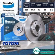 BENDIX Rear Brake Disc TOYOTA ALTIS 1.8 HYBRID /19- BR9711 265mm 5 Holes Please Measure The Size Com