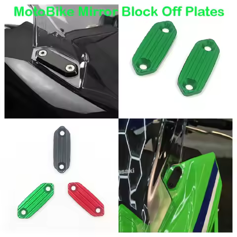 Fits for Kawasaki ZX6R ZX4R ZX25R ABS Ninja 636 ZX-6R ZX-4RR 2013-2026 Motorcycle Mirror Block Off P