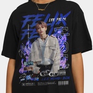 2025 gift for friends waffle shirt xs-3xl Felix stray kids Korean Pop K-Pop Tshirt(1)               