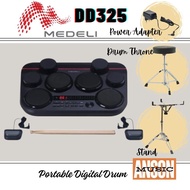 Medeli DD325 Portable Digital Drum With Drum Throne , Stand, Drumstick And Adapter ( DD 325 / DD-325