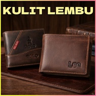 2.ORIGINAL KULIT LEMBU Dompet pendek lelaki SHORT WALLET GENIUNE COW LEATHER SHORT WALLET FOR MEN BE
