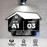 Aesthetic Acrylic House Numbers Custom Stick-Onbebass | House Number Villa Boarding House Hotel Prep