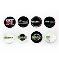4pcs 65mm 60mm 56mm wheel hub cap sticker for Nissan Nismo GTR wheel rim center hub cover logo hubca
