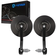 FENRIR CNC Cafe Racer Round Motorcycle Bar End Mirrors For XSR155 SR400 SV650 MONSTER Scrambler800/1