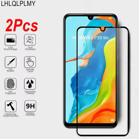 2Pcs Tempered Glass For Huawei Nova 3 3i 8i 7i 5T Y70 Y90 Y91 Y61 9 10 12 SE Y72 P20 P30 P40 Lite Y6