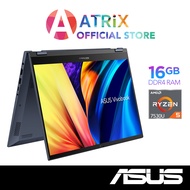 【Express Delivery】ASUS Vivobook S14 Flip TN3402YA-LZ127W | 14" FHD+ touch | Ryzen5 7530U | 16GB/512GB SSD | Win11 | 2Y