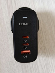 Ldnio 65W 三口氮化鎵快充火牛, 合iphone, samsung, 小米， vivo, oppo, macbook and notebook