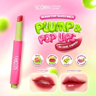 Scora Bloop Pop Gloss Balm 2 Gr |Scora Lip Balm Plump Lips Serum Lip Care Scora Maple Drizzle Lip Gl