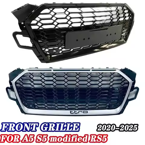 Suitable for A5 Modified RS5 Grille New A5 S5 Honeycomb Radiator Grille 2020-2025