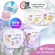 [Local Seller]EZCare 4in1 3D Dazzling Color Protection/Antibacterial Laundry Capsule/Laundry Pod/Cap