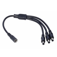 One Female to Three Male 5.5 X2.1 Transformer Extension Cord 0.3m 0.7m 18AWG Monitor LED Light Bar 5