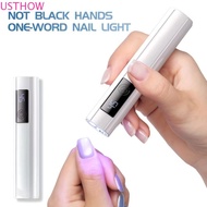 USTHOW Mini Nail Dryer Light, Quick Drying Single Finger LED Nail Lamp, Versatile Efficient Curing 4