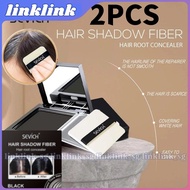 2pcs Sevich Hairline Powder Powder With Powder Puff Easy Use Conceal Hair Flaws Temporary Hair Shado