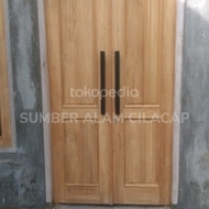 Pintu Kupu kupu tarung kayu Jati UK 120 X 200cm 