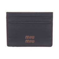 【二手】Miu Miu MATELASSE 5MC076 黑色皮革卡包 女士二手