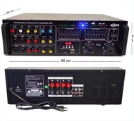 A-ONE เครื่องแอมป์ขยายเสียง STEREO DIGITAL ECHO AUDIO POWER AMPLIFIER BLUETOOTH USB MP3 SD CARD รุ่น