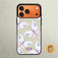 iphone Case 17 16 15 14 13 12 11 X XR Xs 8 7 6 5 Plus Pro Max SE Softcase Green Wallpaper Butterfly
