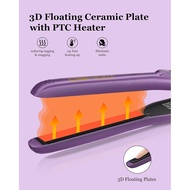 DSHOW 1/2" Flat Iron, Small Flat Iron Hair Straightener for Short Hair, Tourmaline Ceramic Mini Trav