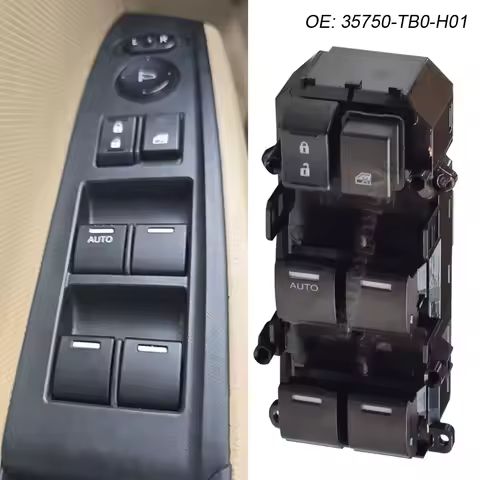 35750-TB0-H01 Left Side Auto Electric Power Window Control Switch For Honda Accord EX LX 2008 -2012 