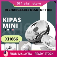 Rechargeable Fan XH-666 Mini Fan: Folding Intelligent Desktop Fan (6inch), USB Fan, Kipas Mini