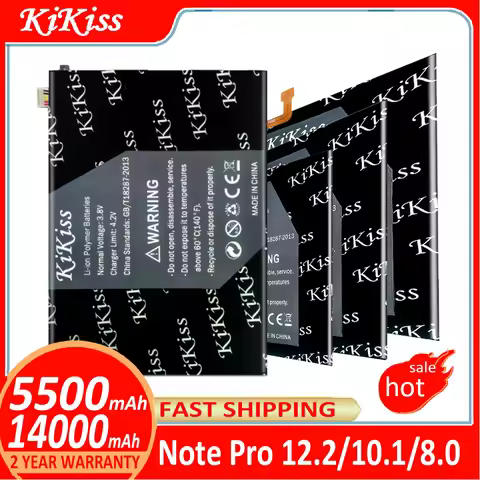 KiKiss Battery For Samsung GALAXY Note 10.1 8.0 Pro 12.2 SM P600 P601 P605 P900 P901 P905 GT N8000 N