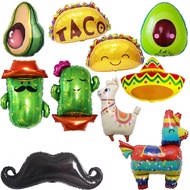 New Ball Mexican Carnival Party Decoration Balloon FIESTA Alpaca Cactus Burrito Balloon
