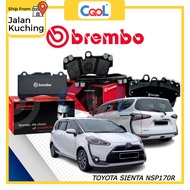 BREMBO TOYOTA SIENTA NSP170 BRAKE PAD FRONT & REAR
