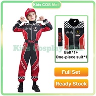 Car Racing Costume for Kids Boys Girls Racer Jumpsuit Career Day School performance event Halloween