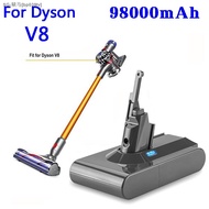 Dyson V8 21.6V 98000mAh Replacement Battery for Dyson V8 Absolute Cord Free Vacuum Handheld Vacuum Cleaner Dyson V8 Battery bp039tv