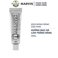 [Mini] Kem Đánh Răng Marvis Màu Bạc Làm Trắng Răng 10ml