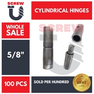 5/8" Cylindrical Hinges (100pcs) sold per hundred