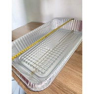 ALUMINUM foil trays with lid size 20.5LX12.5WX3