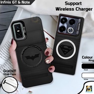 Latest So Cool Infinix GT 30 Pro Case 2025 Support Wireless Charger Black Motif | SoftCase HP Infini