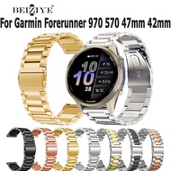 Stainless Steel Strap For Garmin Forerunner 970 570 47mm 42mm Watch Strap