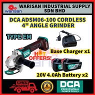 HOT OFFER DCA ADSM06-100 4" Cordless Angle Grinder /EM/Baretool