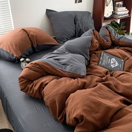 fluffy bedsheet set bedsheet With Quilt Pillow Student Single Four-Piece Set