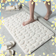 HLAR Bath Mat Bathroom Carpets Bathtub Non-slip Cobblestone Embossed