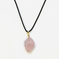 LUCKY CHARM 999 NINE TAILED FOX STONE IN BLACK STRING CHARM NECKLACE