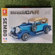 Bricks &amp; Blocks : Sembo Block Famous Car (348pcs) Vintage Classic Car DIY Toy