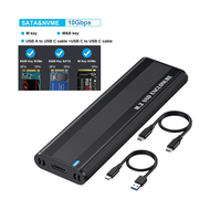 M2 Ssd Case Nvme Sata Dual Protocol M.2 To Usb Type C 3.1 Ssd Adapter For Nvme Pcie Ngff Sata Ssd Disk Box M.2 Ssd