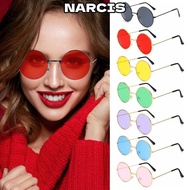 NARCIS Metal Sunglasses Disco Retro Fashion Circle Glasses